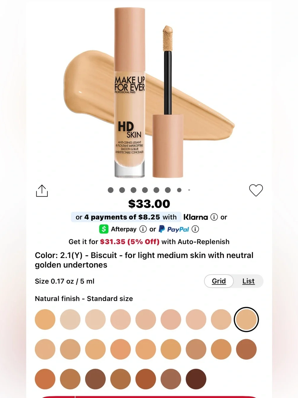 Makeup Forever HD Skin Concealer.